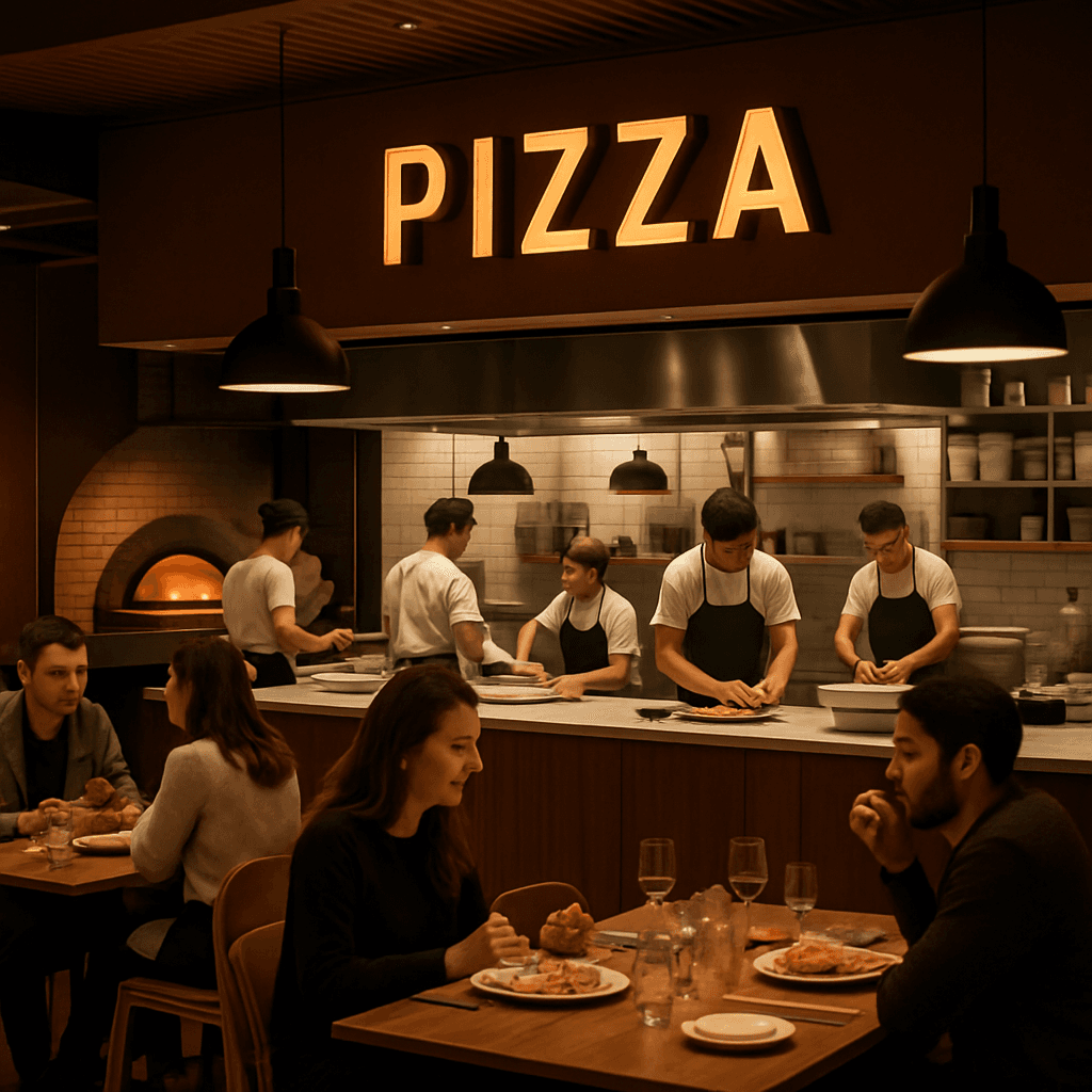 Pizza Ghitto Franchise — modernes Restaurantkonzept