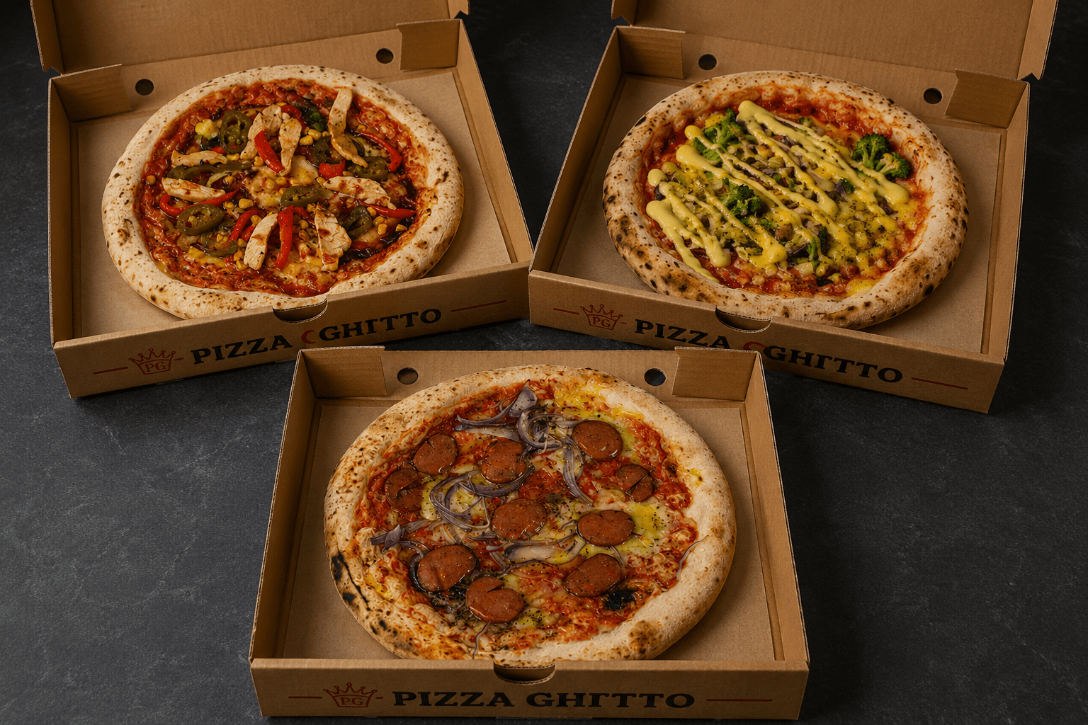 Handgemachter Pizza-Teig bei Pizza Ghitto